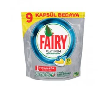 قرص ماشین ظرفشویی 63 عددی فیری پلاتینیوم Fairy